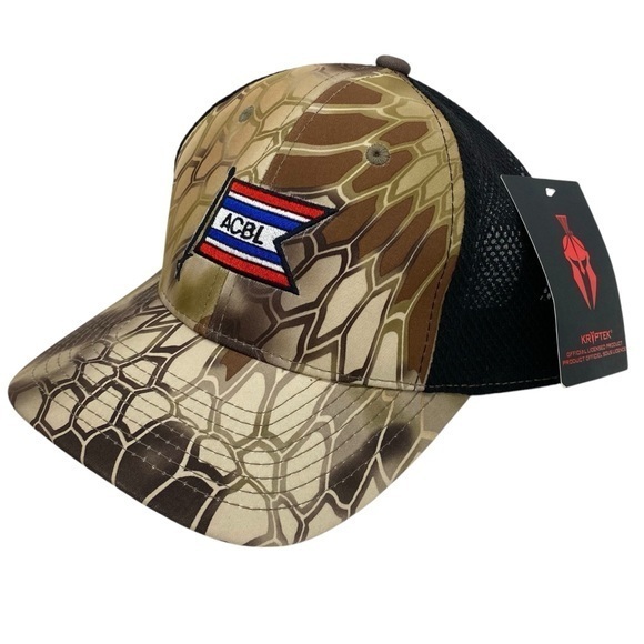 Kryptek Camouflage SnapBack American Commercial Barge Line Camo Hat New - Picture 1 of 9